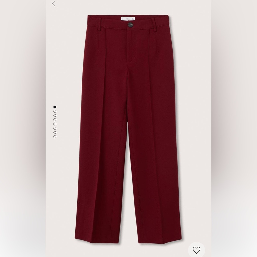 Mango Straight Trousers with Openings